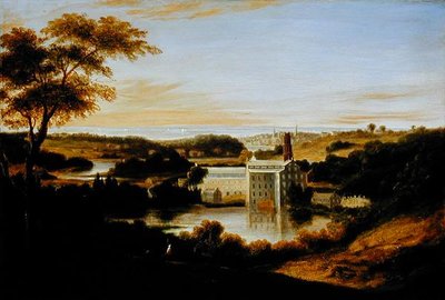 Vista perto de Bridgeport, Connecticut (óleo sobre tela) de Andrew Richardson
