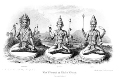 O Trimurti ou Trindade Hindu. de Andrew Thomas