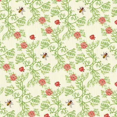 Honey Bee Floral, 2017 (aquarela de tinta, digital) de Andrew Watson