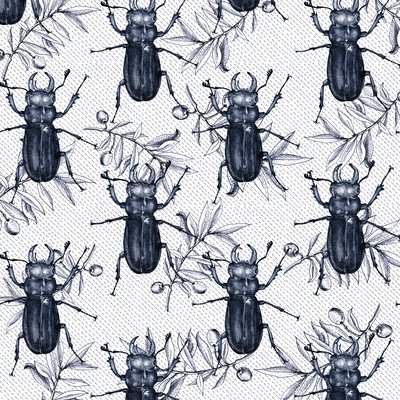 Escaravelhos de Stag, 2017, Tinta de Andrew Watson
