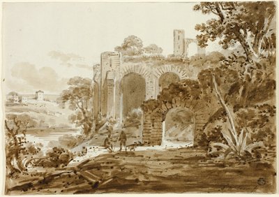Paisagem com ruínas romanas de Andrew Wilson