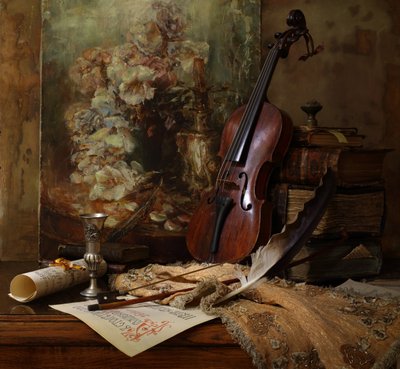 Natureza morta musical erudita de Andrey Morozov
