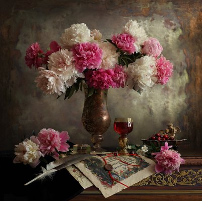 Natureza morta com flores de Andrey Morozov