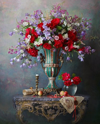 Natureza morta floral vibrante de Andrey Morozov