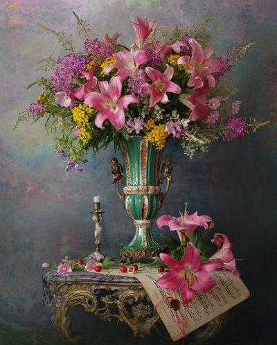 Natureza morta floral vibrante de Andrey Morozov