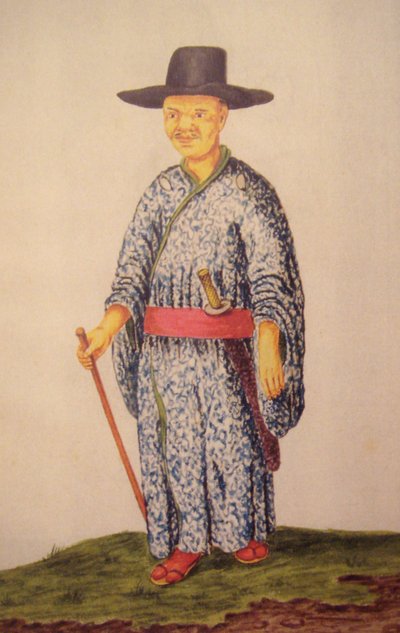 Cristão japonês em Jacarta, cerca de 1656, por Andries Beeckman de Andries Beeckman
