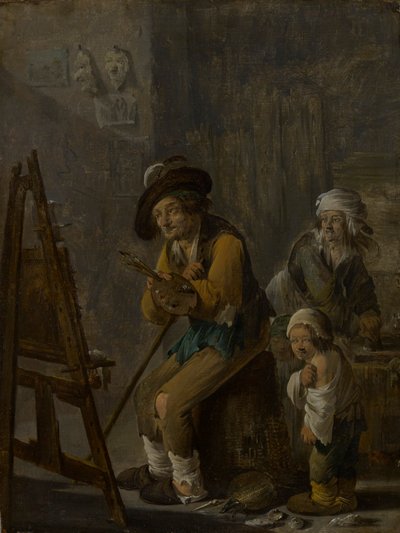 O Pintor Pobre no seu Estúdio de Andries Dirksz Both