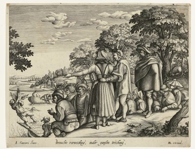 Pisa de ganso
Vreuchts verwecking, inder gansen trecking (título sobre o objecto) de Andries Jacobsz. Stock