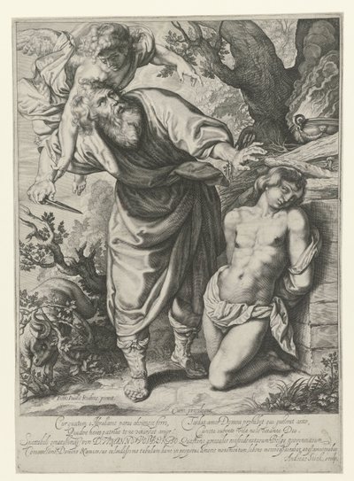 Sacrifício de Isaac de Andries Jacobsz. Stock