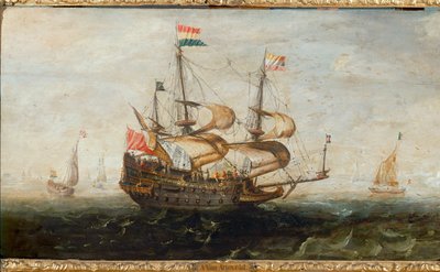 Navio holandês (óleo sobre tela) de Andries van Eertvelt
