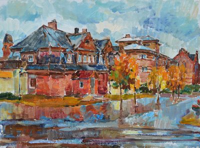 Reflexos urbanos de outono de Andrii Kutsachenko