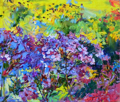 Jardim floral colorido de Andrii Kutsachenko