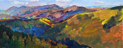 Colinas montanhosas coloridas de Andrii Kutsachenko