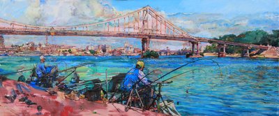 Pesca debaixo da ponte de Andrii Kutsachenko