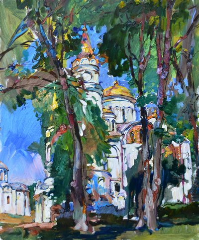 Cúpulas douradas no verde de Andrii Kutsachenko