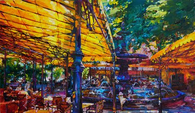 Fonte do Café Vibrant de Andrii Kutsachenko