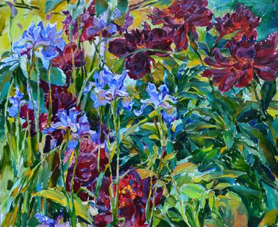 Jardim floral colorido de Andrii Kutsachenko