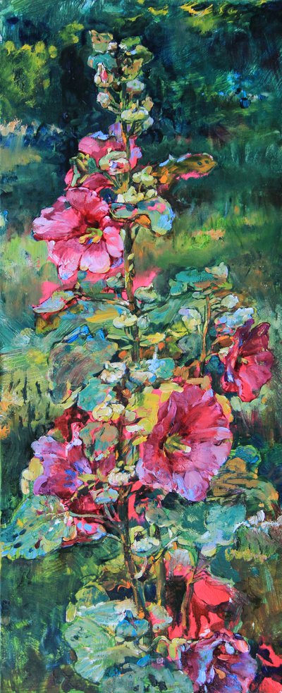 Flor de malva-real vibrante de Andrii Kutsachenko
