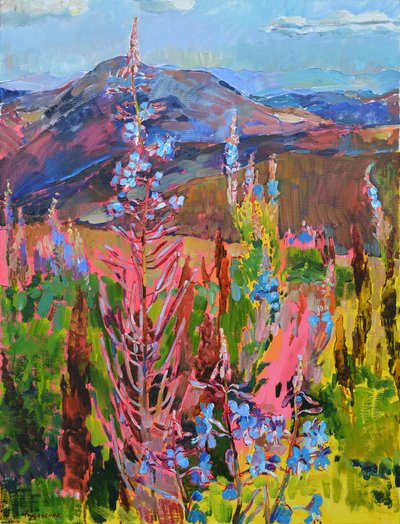 Flores vibrantes da montanha de Andrii Kutsachenko