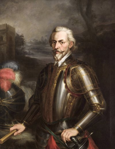 Romantismo : Rodrigo Ponce de Leon (1443-1492), Duque de Cádiz par Cortes y Aguilar, Andres (1812-1879), ca. 1856. Óleo sobre tela de Andrés Cortés y Aguilar