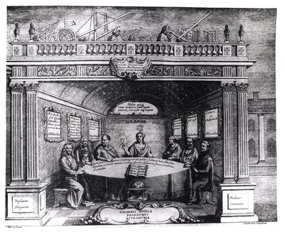 Os Grandes Astrônomos, de &39;Prodomus Astronomiae&39;, de Johannes Hevelius (1611-1687), publicado em Gdansk, 1690 de Andrzej Stech