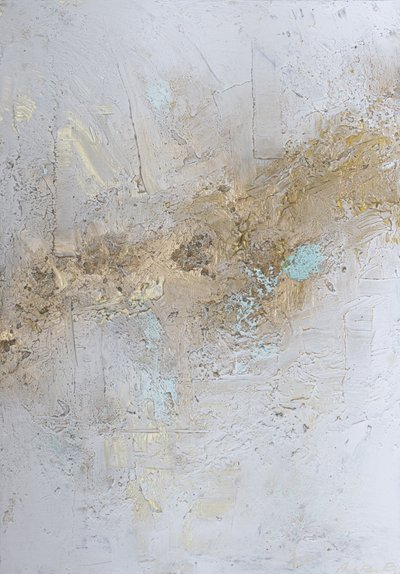 Textura abstrata dourada de Anete Purina-Purite