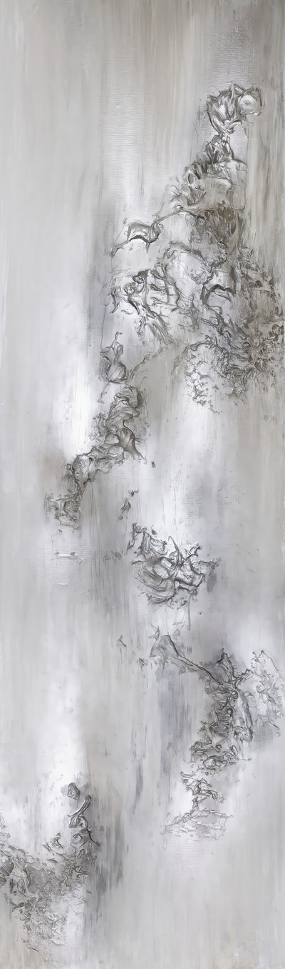 Fluxo cinzento abstrato de Anete Purina-Purite