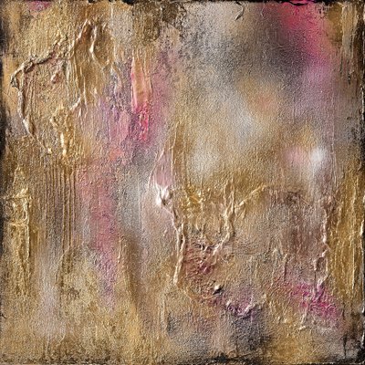 Texturas Douradas e Rosa de Anete Purina-Purite