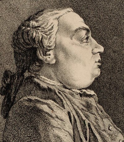 Retrato do compositor Niccolò Jommelli 1714-1774. de Ange Laurent de Lalive de Jully