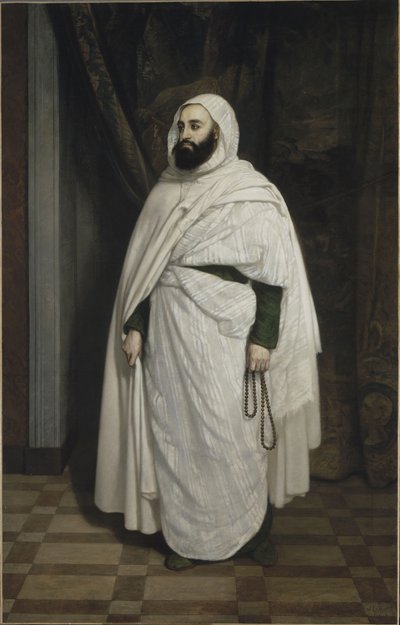 Retrato de Abdelkader ibn Muhieddine 1808-1883, 1853. de Ange Tissier