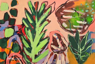 Formas botânicas vibrantes de Angela Maritz