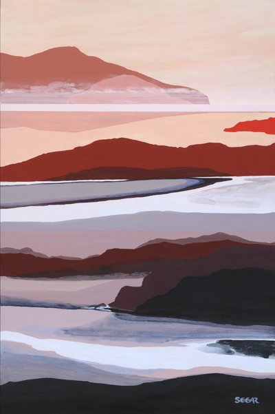 Paisagem abstrata em camadas de Angela Seear