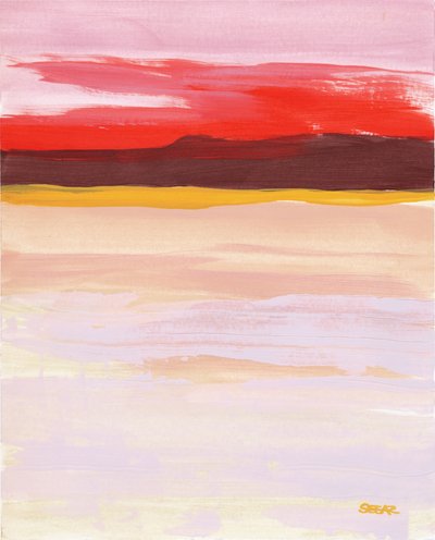 Horizonte abstrato vibrante de Angela Seear