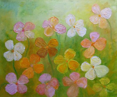 Flores coloridas da primavera de Angeles M. Pomata