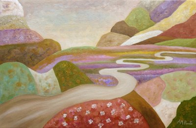 Caminho sinuoso e colorido de Angeles M. Pomata