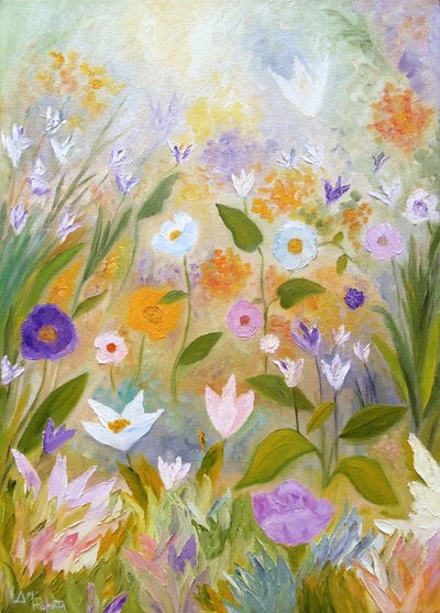 Campo de flores de sonho de Angeles M. Pomata
