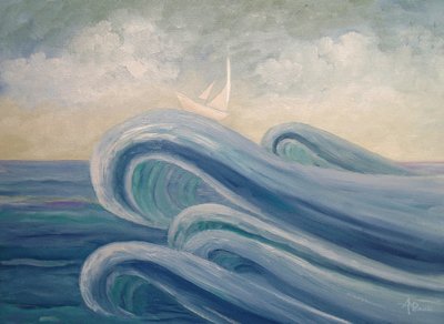Navegando pelas Ondas Azuis de Angeles M. Pomata