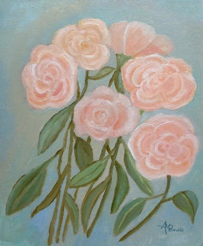 Rosas Rosa-claro de Angeles M. Pomata