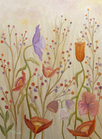 Campo de Flores Fantasioso de Angeles M. Pomata