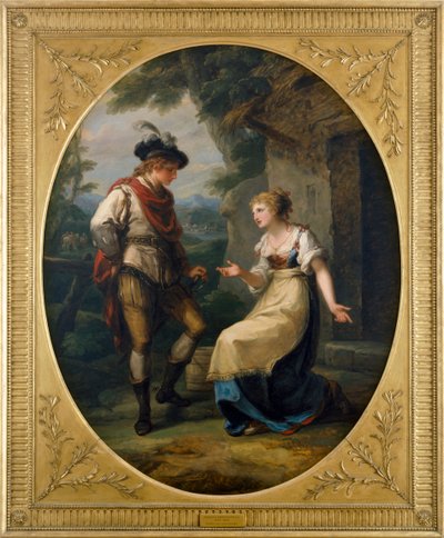Gualtherius e Griselda (óleo sobre tela) de Angelica Kauffman