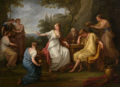 A tristeza de Telêmaco, 1783. de Angelica Kauffmann
