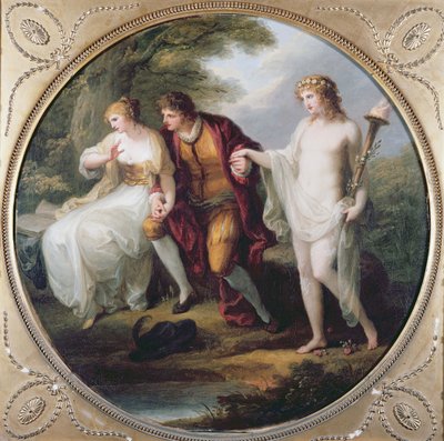 Abelardo apresentando Hymen a Heloise de Angelica Kauffmann