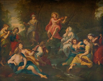 Apolo e as Musas, 1772 de Angelica Kauffmann