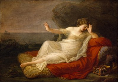 Ariadne abandonada por Teseu de Angelica Kauffmann