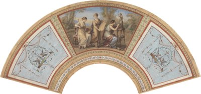 Desenho para um Ventilador de Angelica Kauffmann