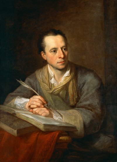 Retrato de Johann Joachim Winckelmann (Stendal 1717-Trieste 1768), arqueólogo e historiador de arte alemão de Angelica Kauffmann
