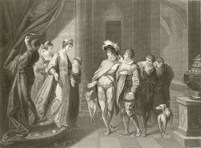 A entrevista entre Edgar e Elfrida de Angelica Kauffmann