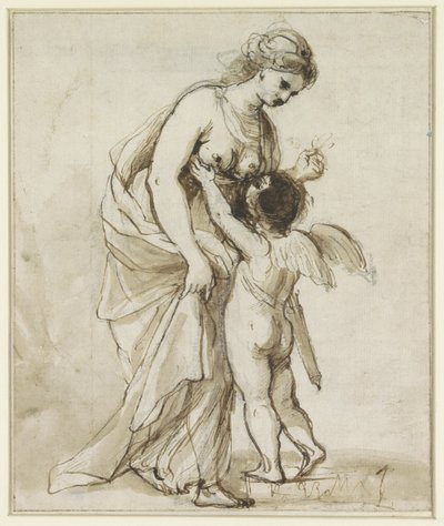 Vênus no amor de Angelica Kauffmann