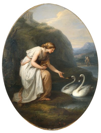 Imortalia - a ninfa da imortalidade, 1783. de Angelica Kauffmann
