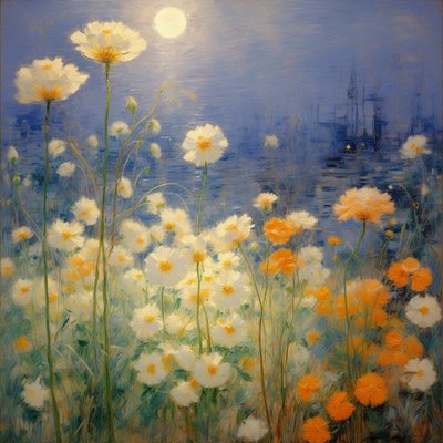 Florais 37, c.2021 (óleo sobre tela) de Angelita Hawke